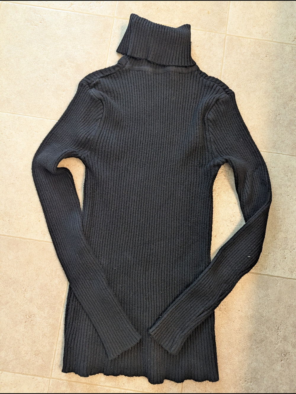 Streetwear Society Black Ribbed Turtleneck Sweater